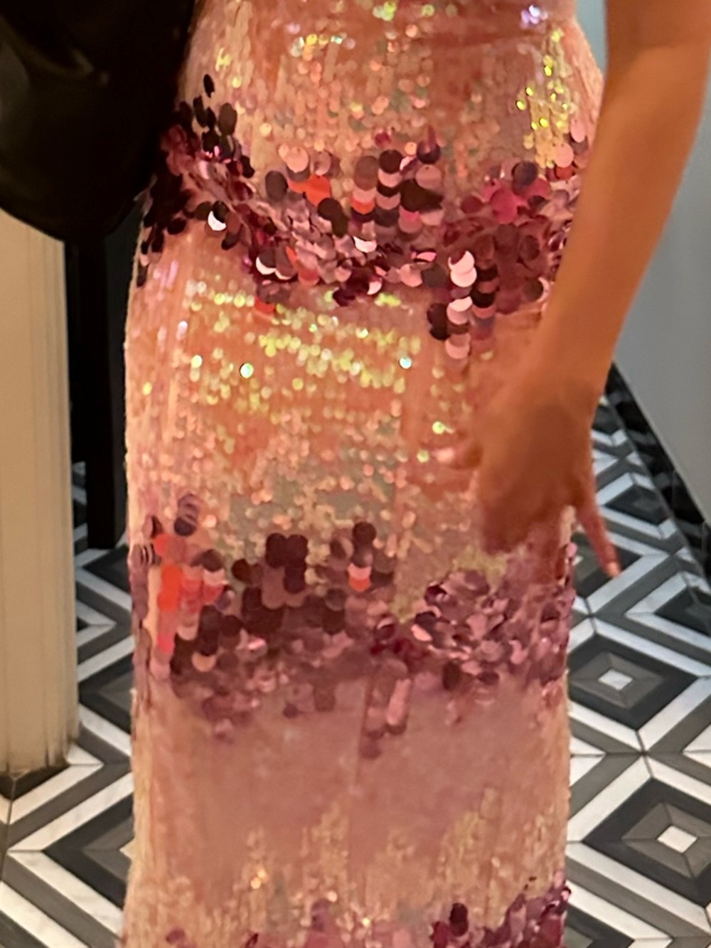 MAJORELLE Yasmina Pink Sequin Maxi Dress - Picture 7 of 7